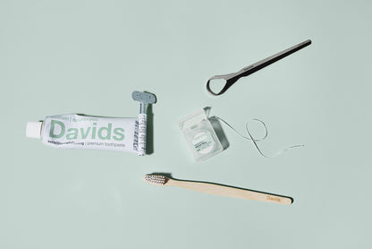 Davids Hydroxi™ expanding dental floss / refillable dispenser / mint / 30 m