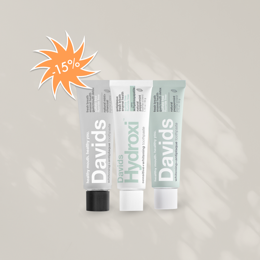 Davids dantų pastos be fluoro (3 vnt., mini)