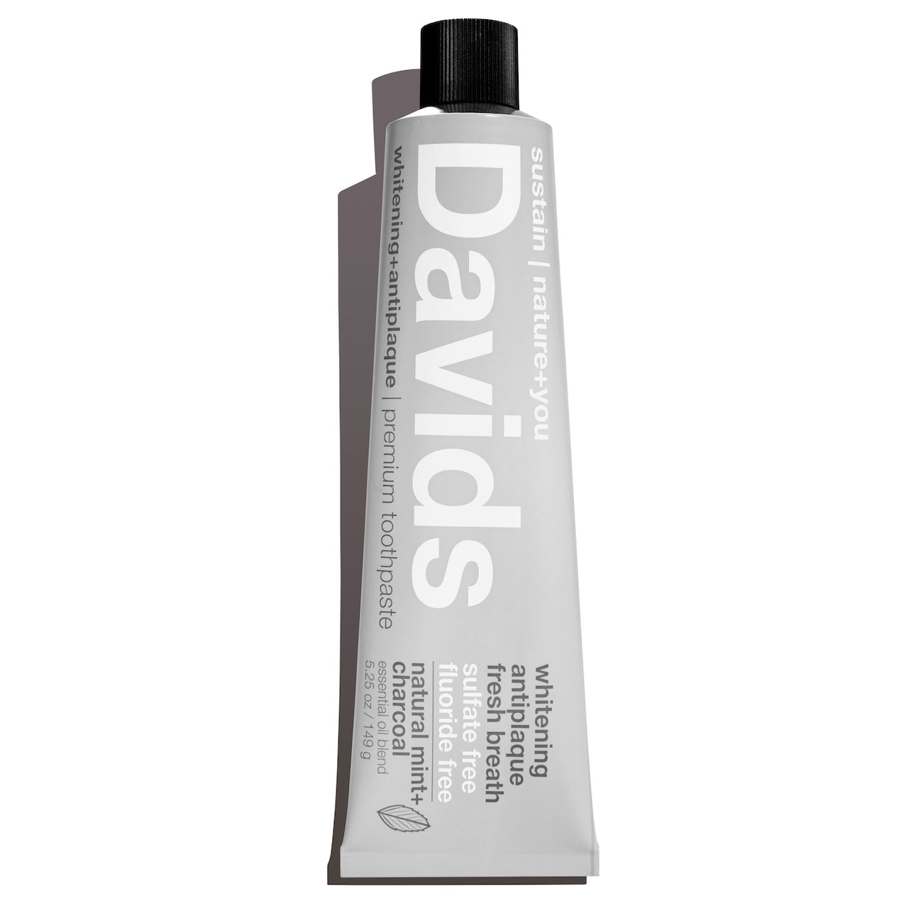 Davids premium toothpaste / charcoal+peppermint