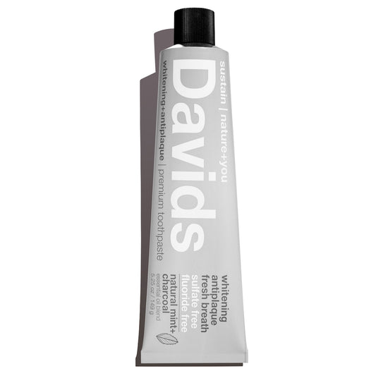 Davids premium toothpaste / charcoal+peppermint