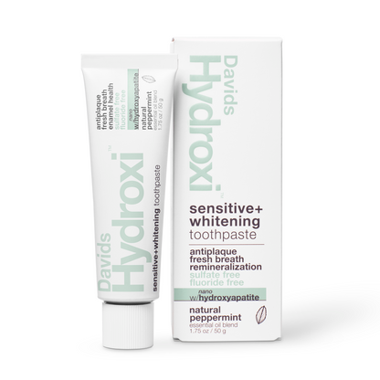 Davids Hydroxi™ sensitive+whitening nano hydroxyapatite premium toothpaste / peppermint